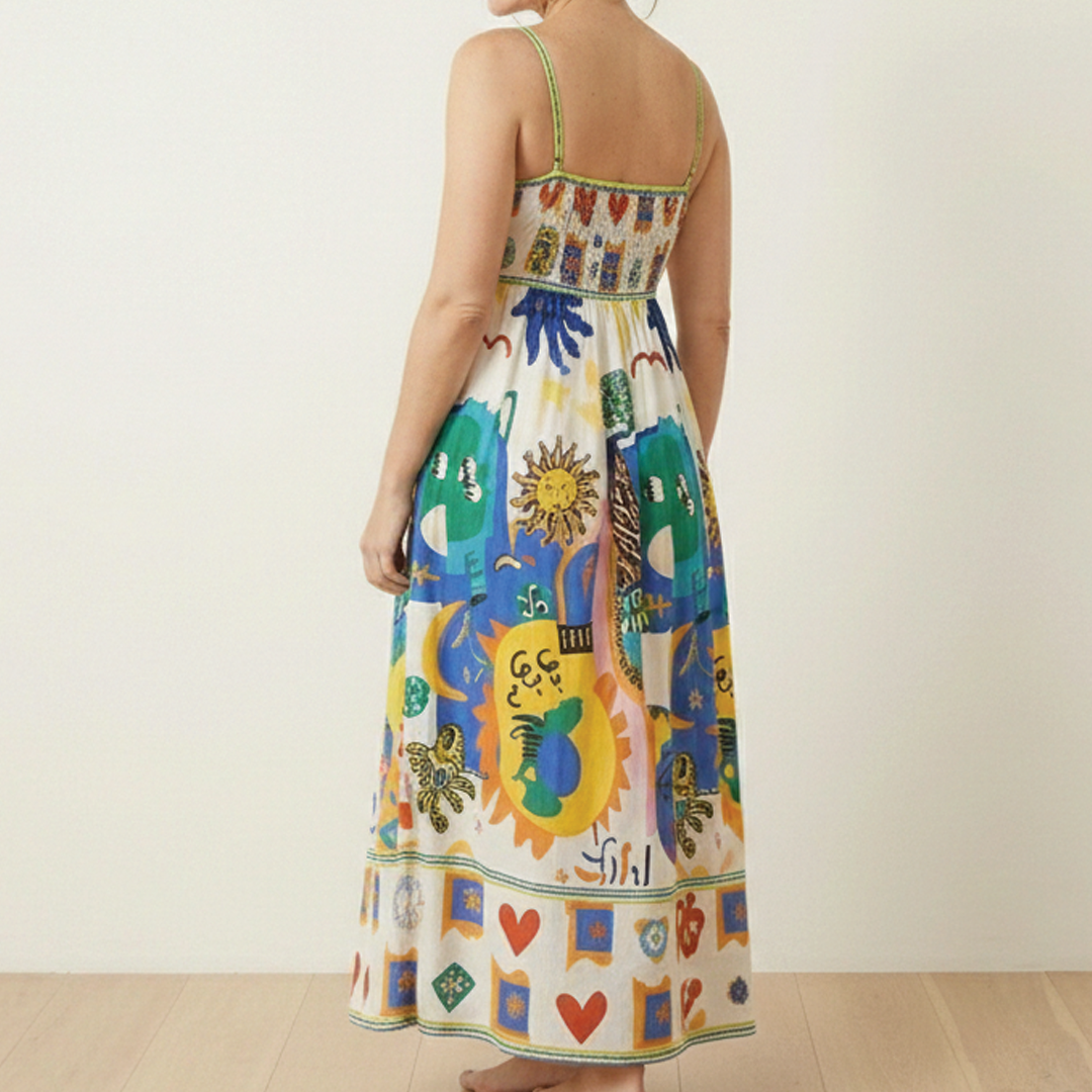 Teresa | Effortless Artistic Sundress for Women in Casual A Line Style