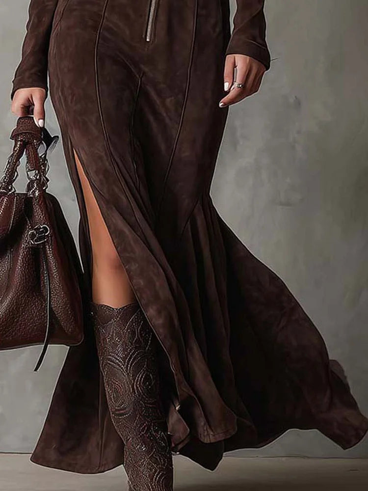 Image of Trinity | Women's Long Sleeve Bodycon Maxi Dress