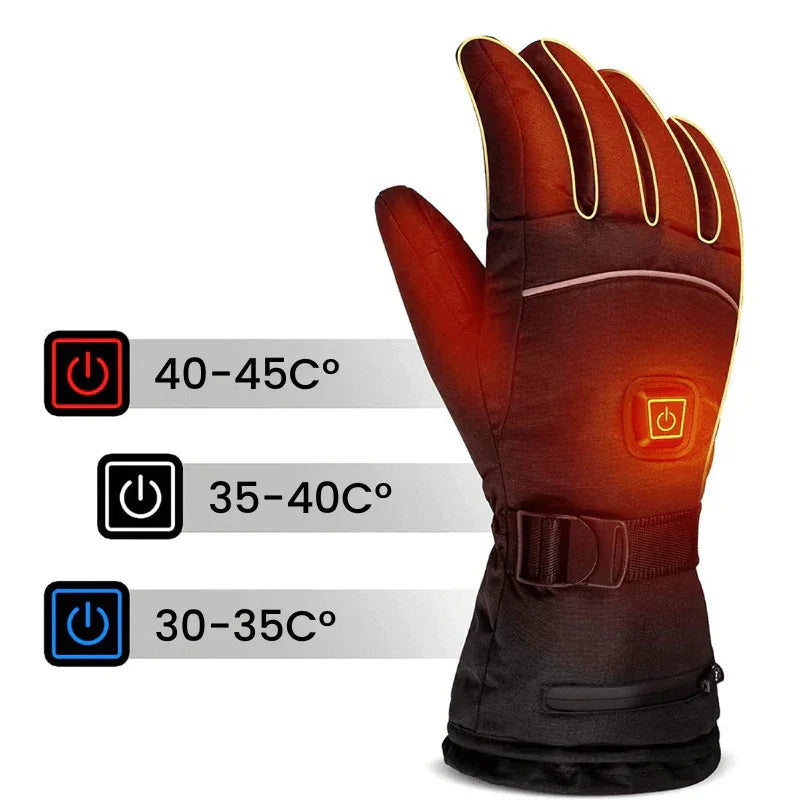 Unisex Waterproof Electric Heated Gloves