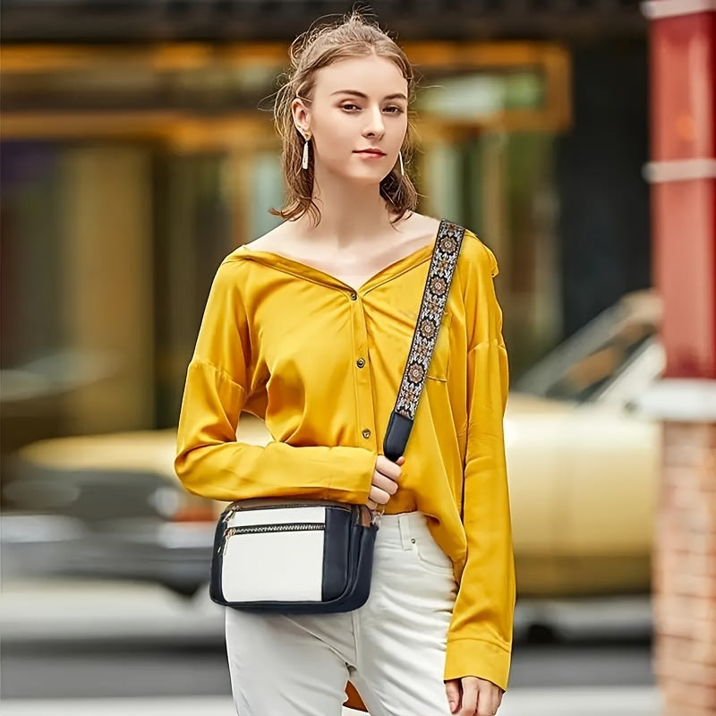 Women's Boho-Chic Vegan Leather Crossbody Bag