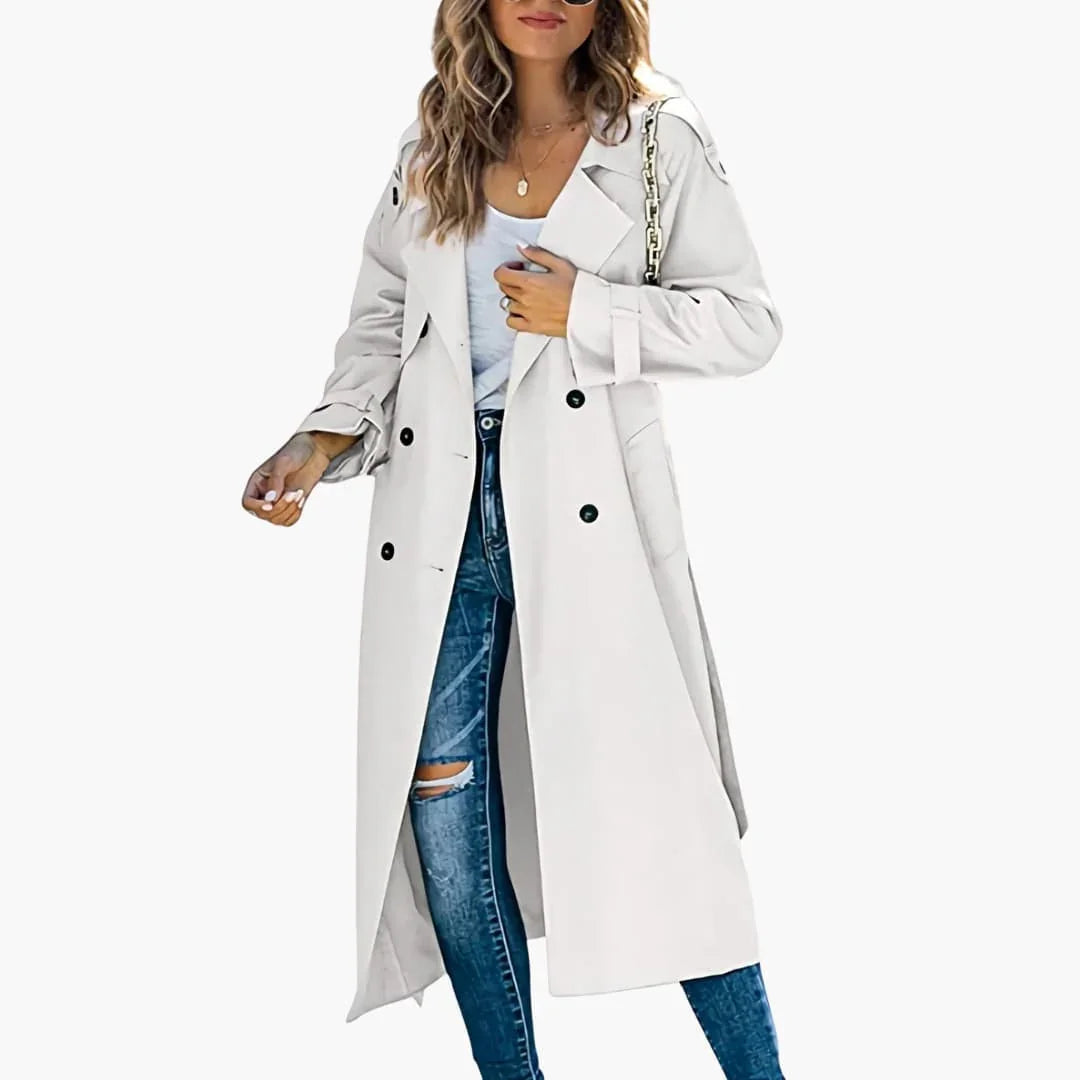 Women's Double-Breasted Trench Coat