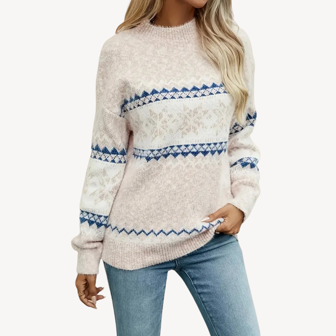 Women's Fair Isle Knitted Winter Sweater