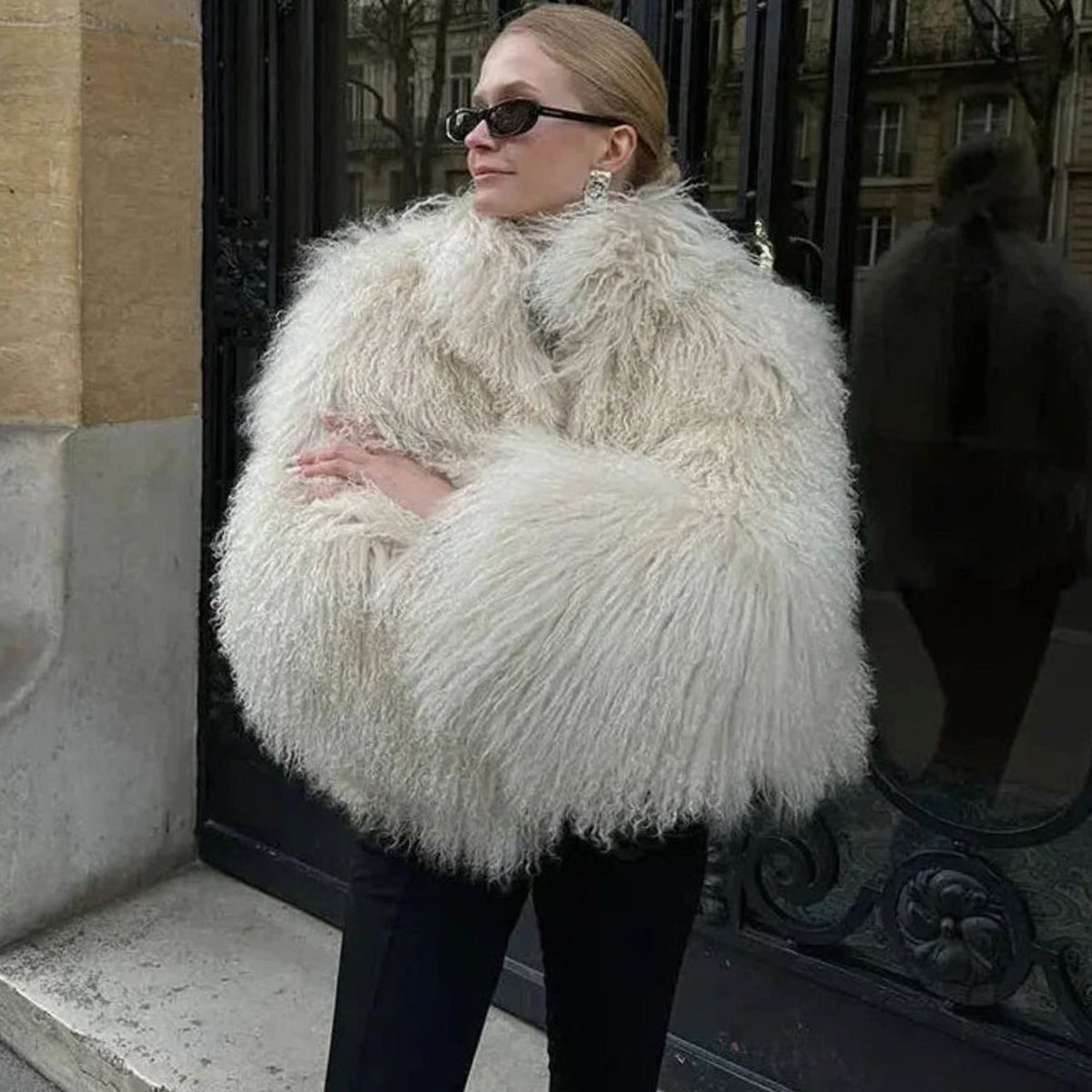Women's Shaggy Faux Fur Short Jacket