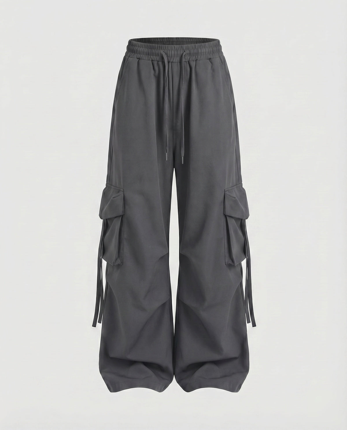 Women's Urban Drop-Crotch Cotton-Blend Baggy Cargo Pants with Pockets