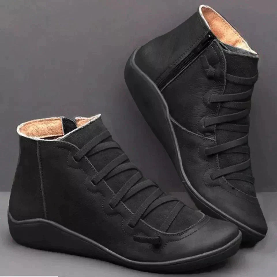 Women's Waterproof Winter Boots with Comfortable Sole and Arch Support