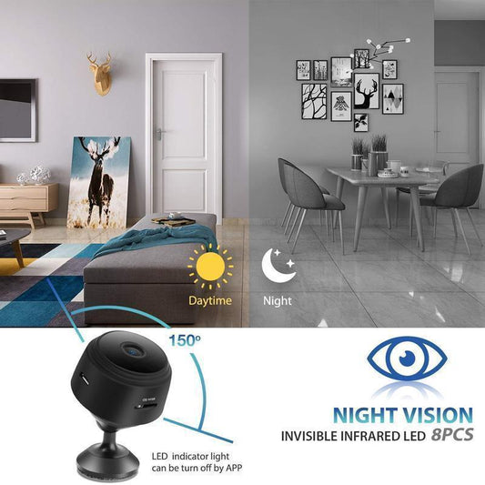 1080p WiFi Mini Camera - Secure Your Home Anytime and Anywhere
