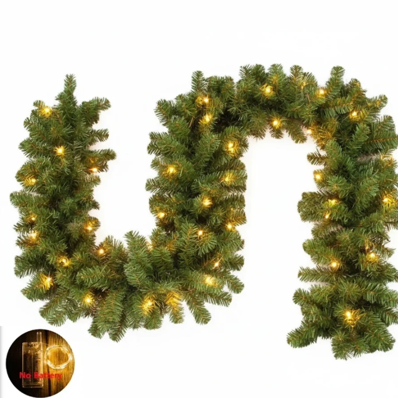 2.7m Green Christmas Garland Decoration