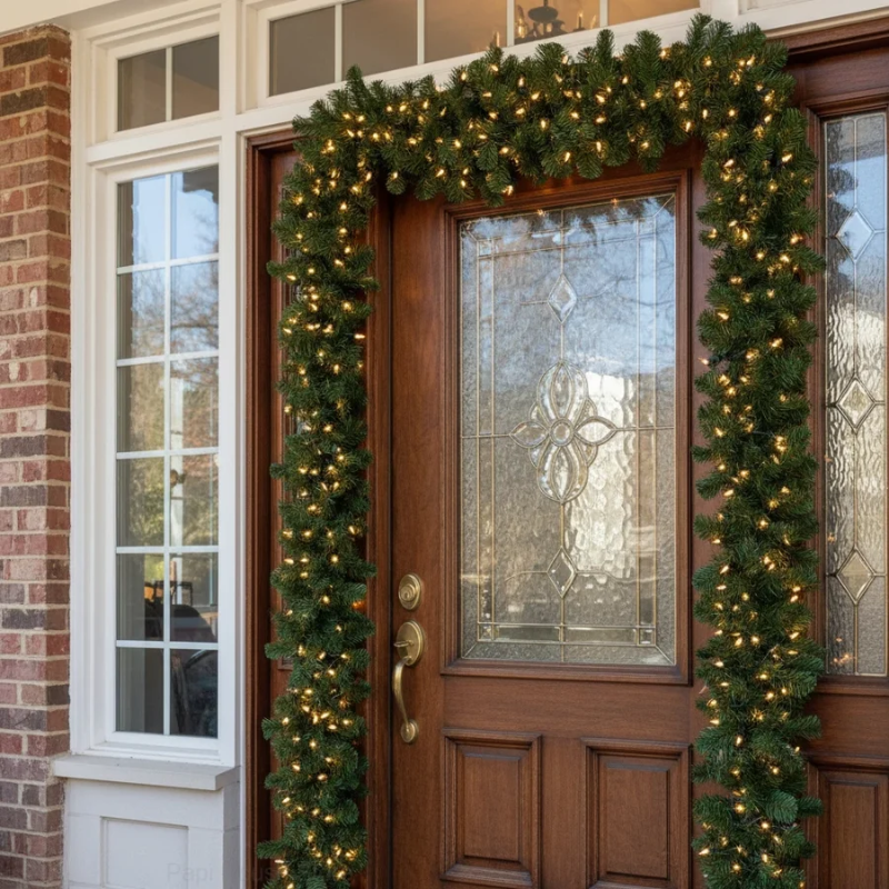 2.7m Green Christmas Garland Decoration