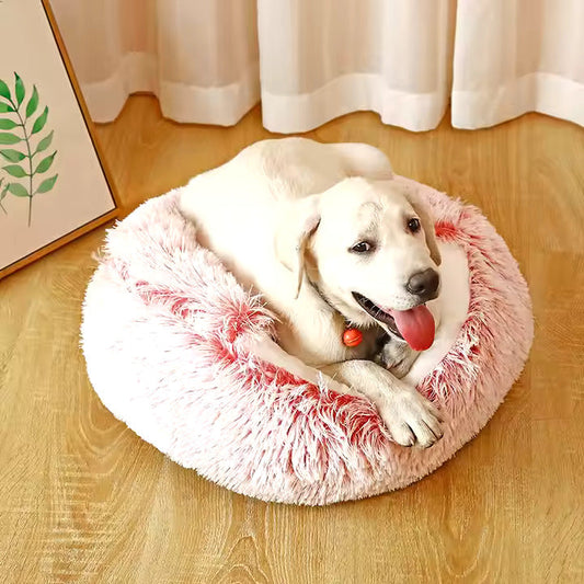 2-in-1 Cozy Dog Cuddle Cave Bed for All Seasons