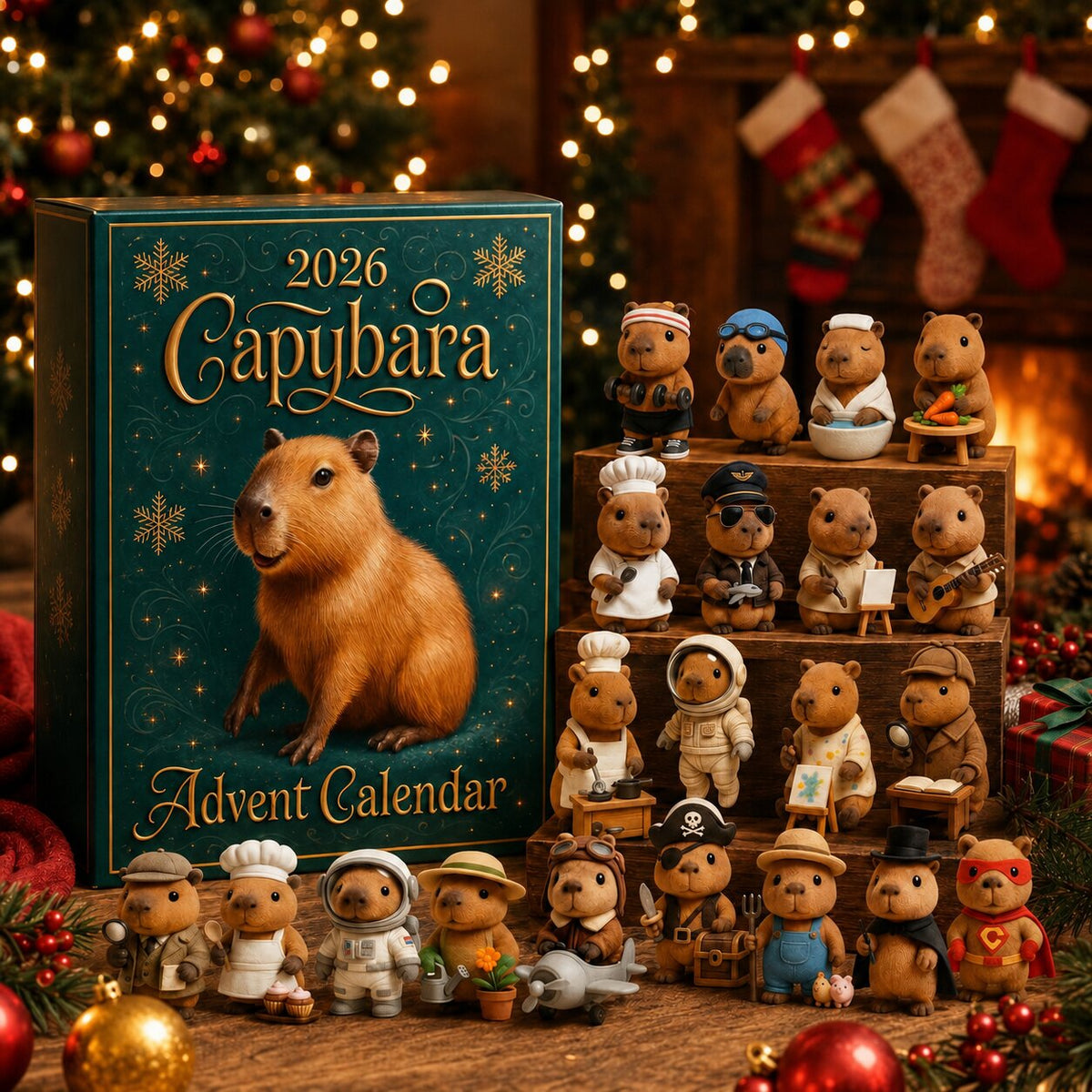 2026 Capybara Advent Calendar - 24-Day Countdown