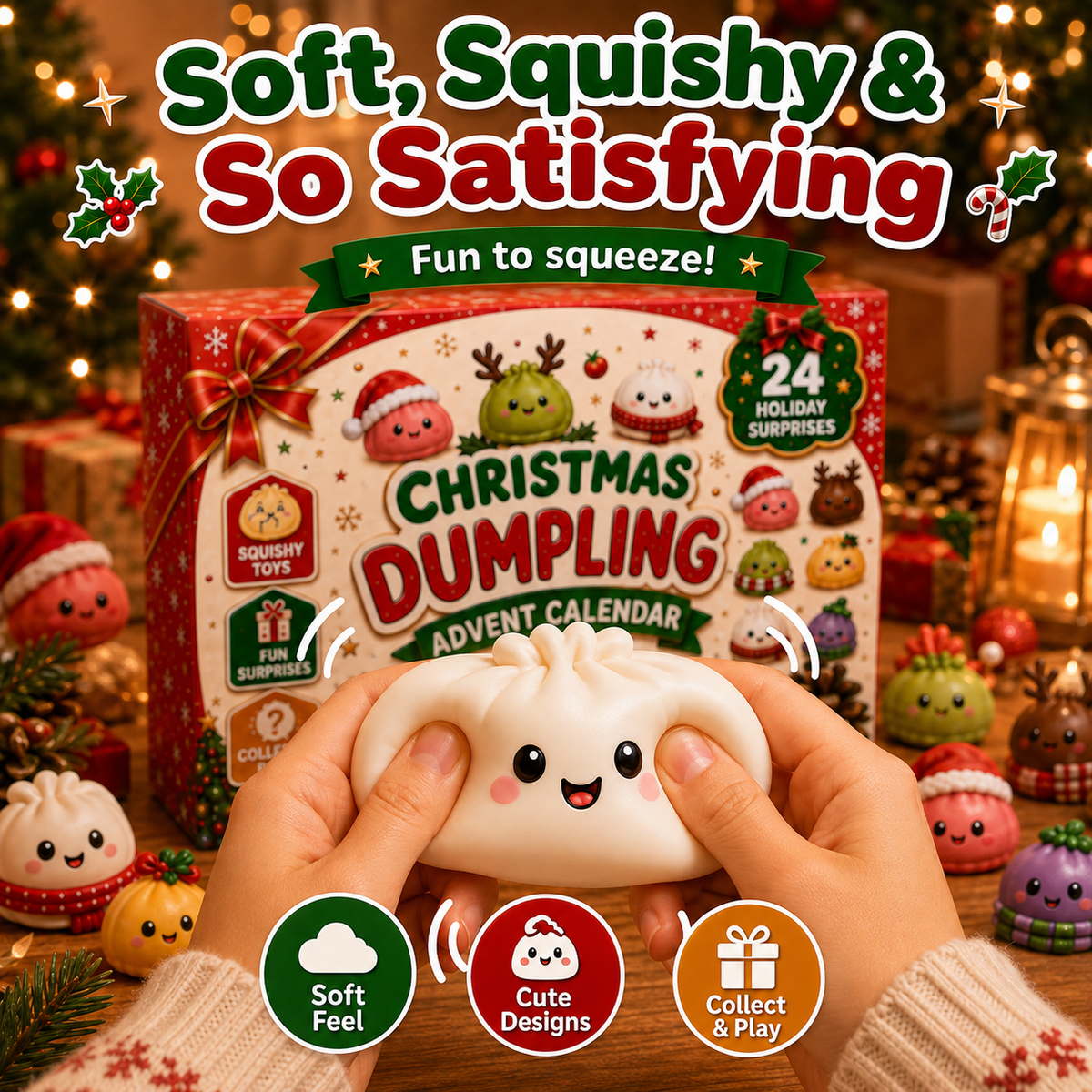 24 Days of Christmas Mini Squishies