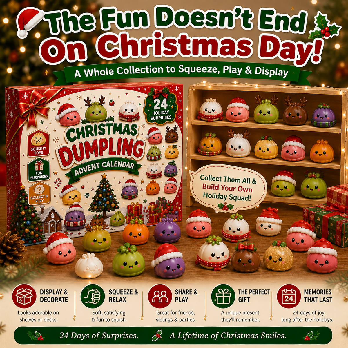 24 Days of Christmas Mini Squishies