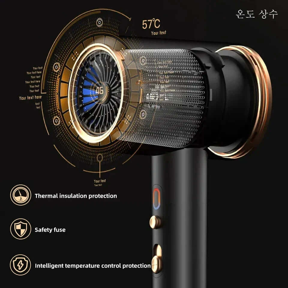 2400W Hair Dryer with Ion Technology - Fast Drying