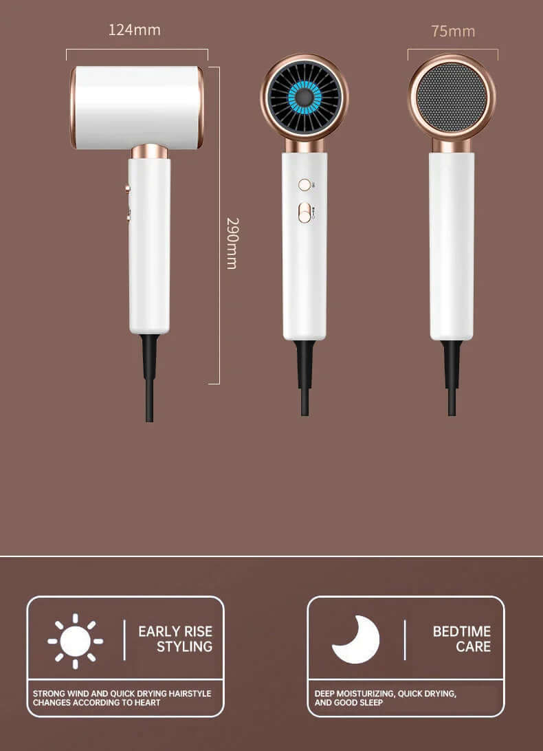 2400W Hair Dryer with Ion Technology - Fast Drying