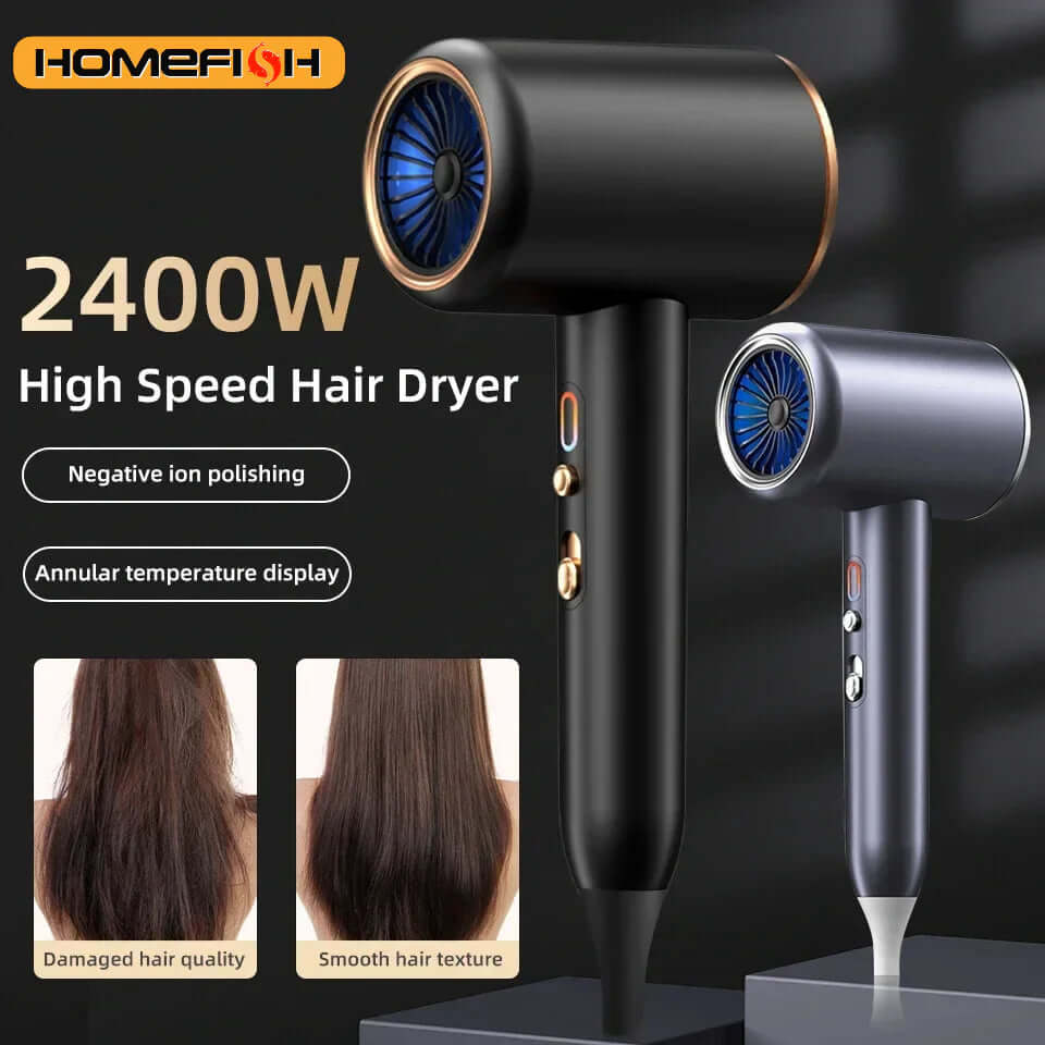 2400W Hair Dryer with Ion Technology - Fast Drying