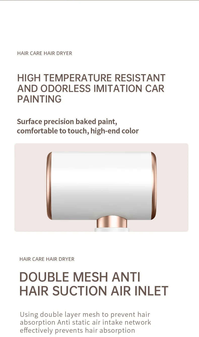 2400W Hair Dryer with Ion Technology - Fast Drying