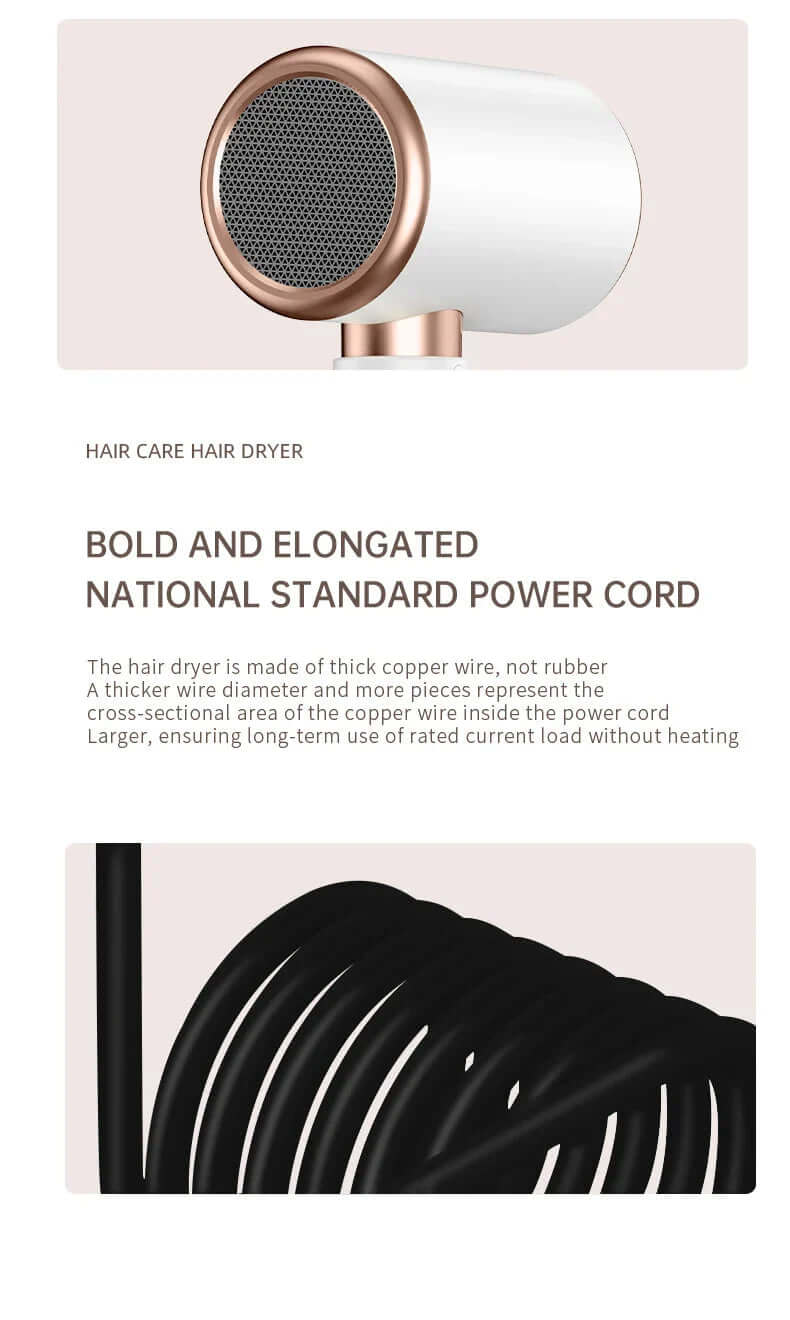 2400W Hair Dryer with Ion Technology - Fast Drying