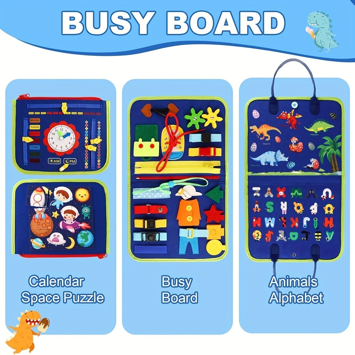 25-in-1 Press Panel - Educational Sensory Toy for Toddlers