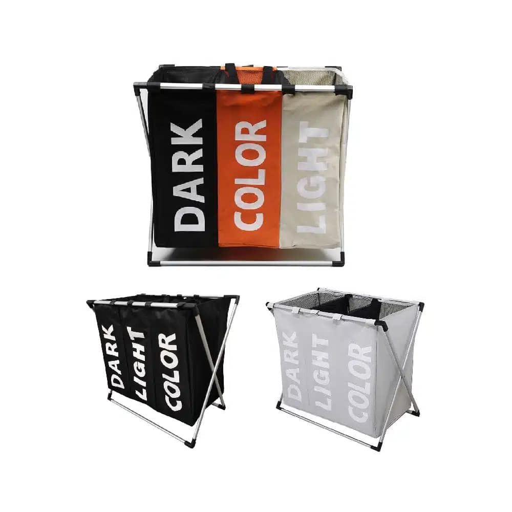 3-Section Laundry Hamper