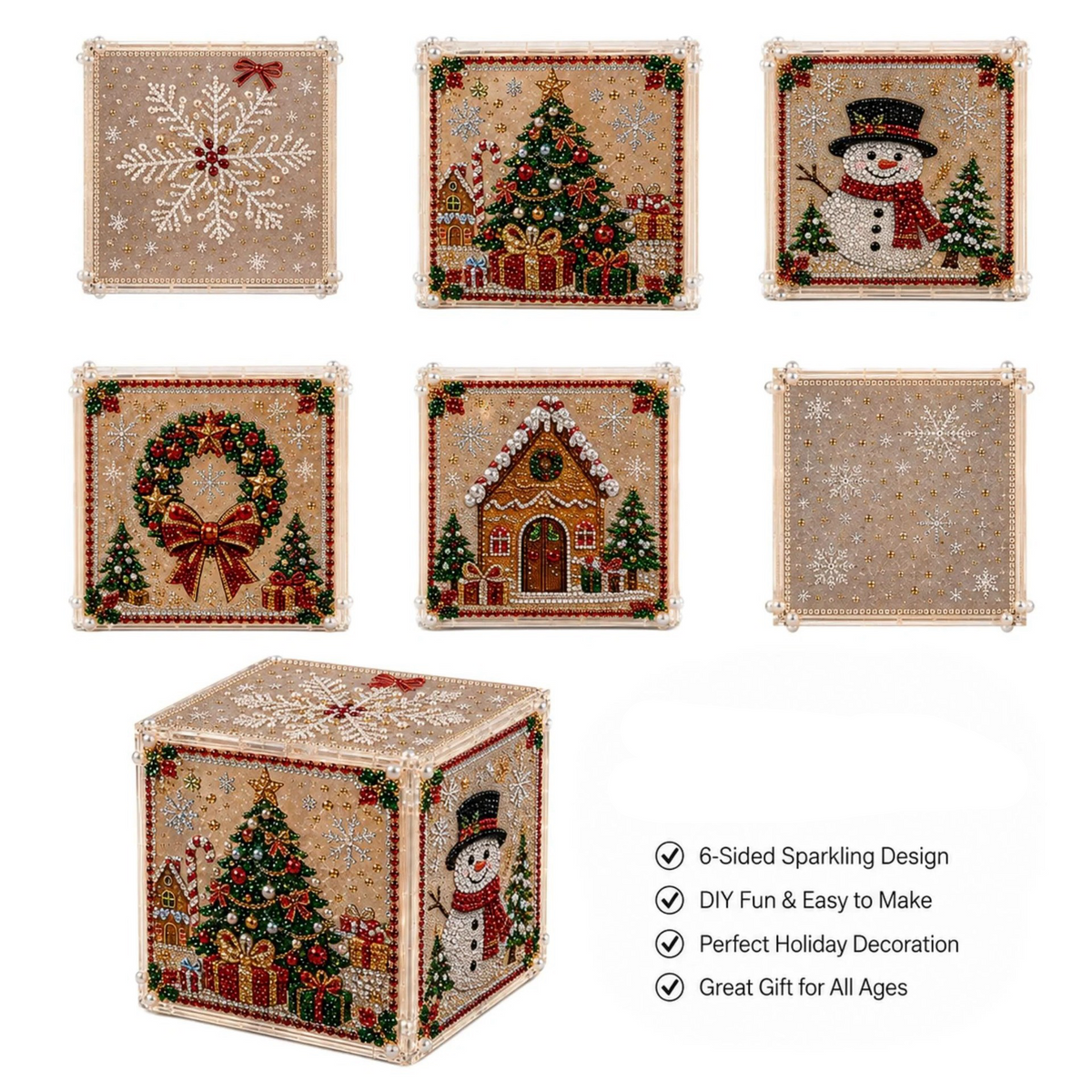 3D Diamond Painting Christmas Gift Box