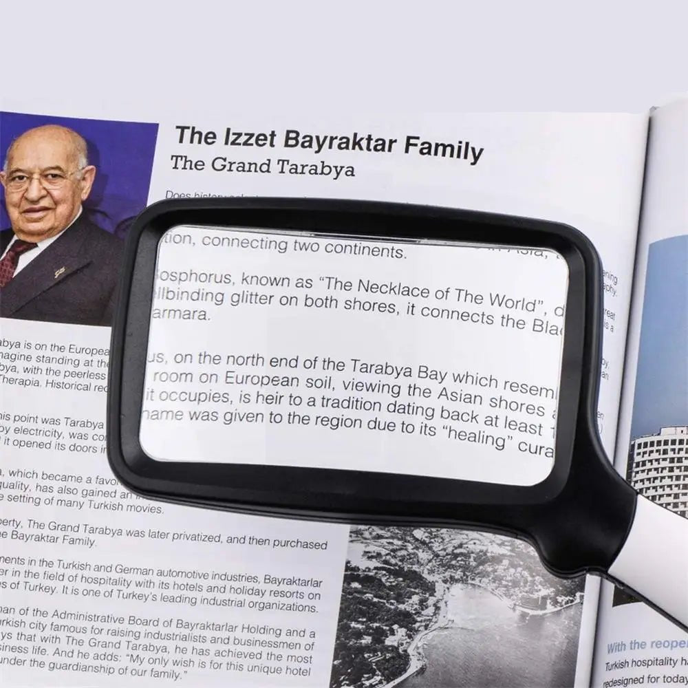 3X Handheld Magnifier with Bright LED Lighting
