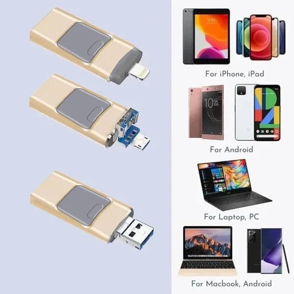 4-in-1 USB Flash Drive | Fast & Secure Storage