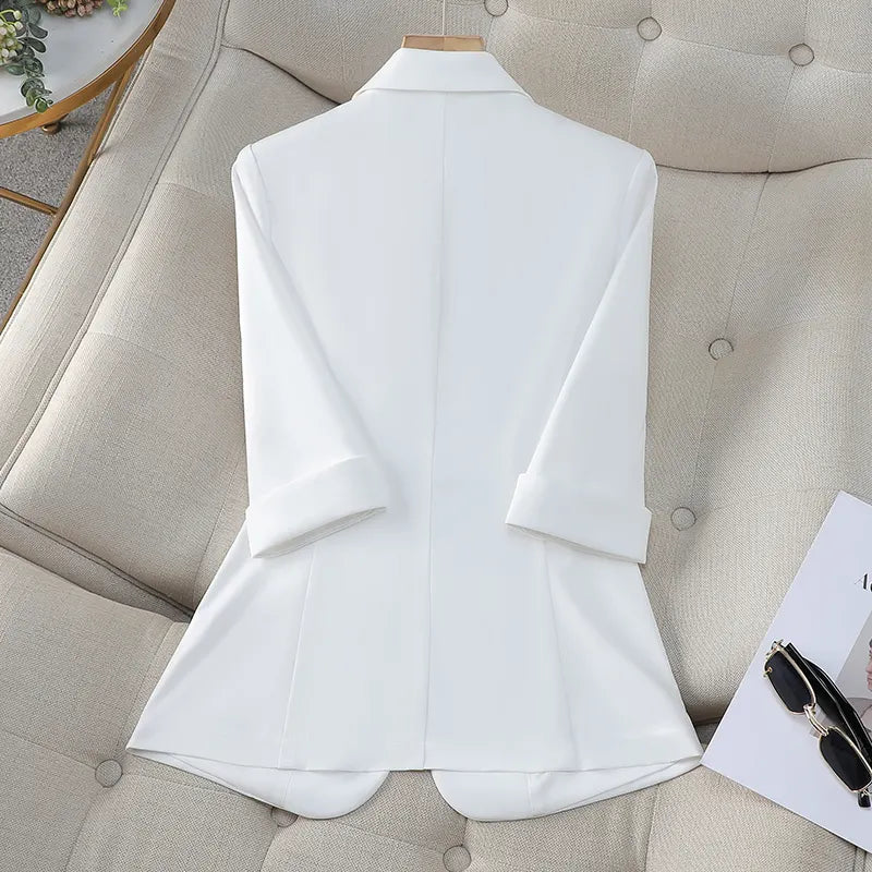 Image of Vanessa | Women's Fitted 3/4 Sleeve Blazer