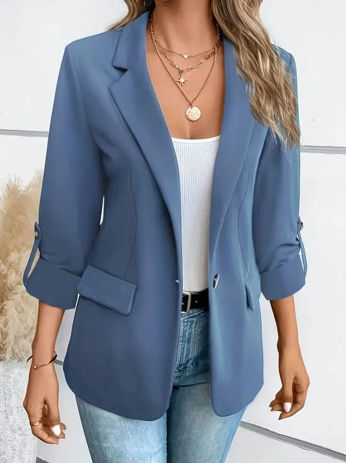 Image of Daniela | Women's Button-Up 3/4 Sleeve Blazer