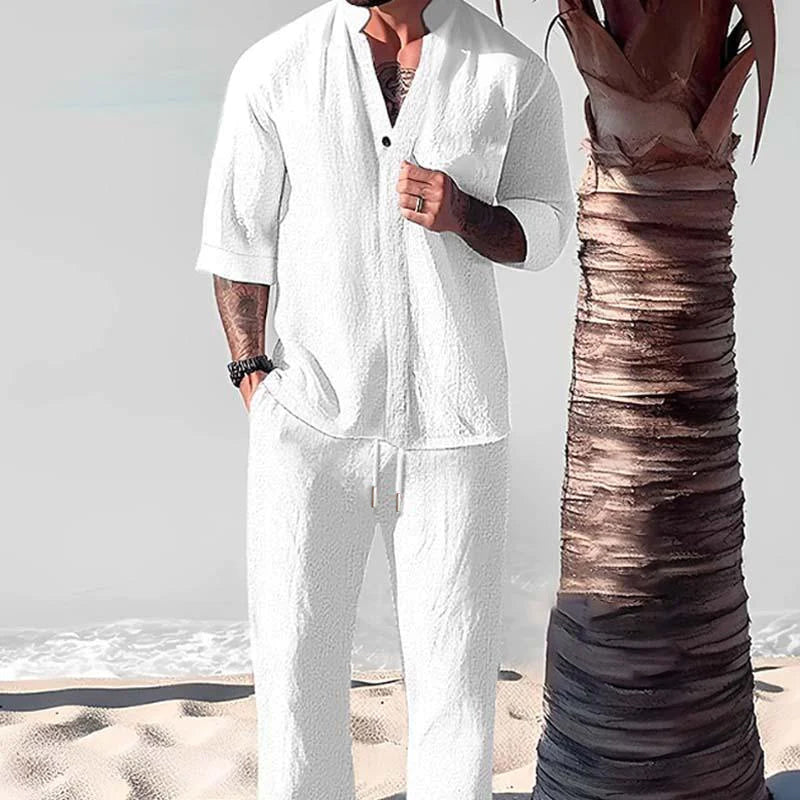Image of Franklin | Men's 3/4 Sleeve Lounge Set