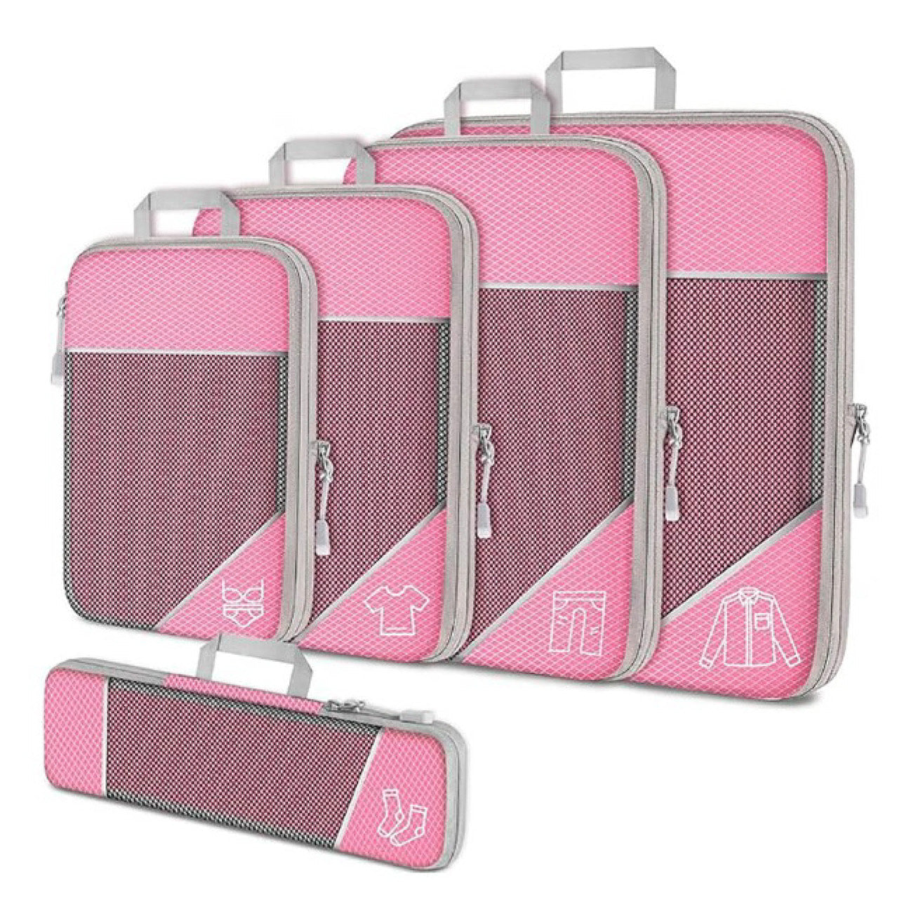 5 pcs - Compression Packing Cubes
