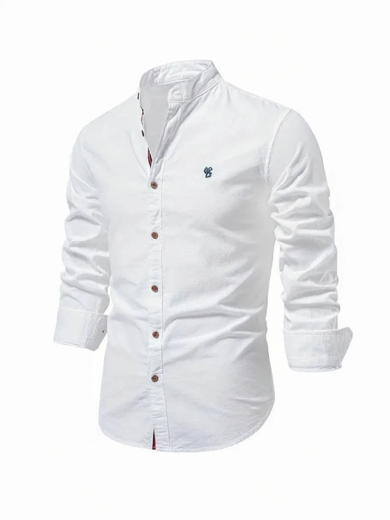 Band Collar Shirt for Men