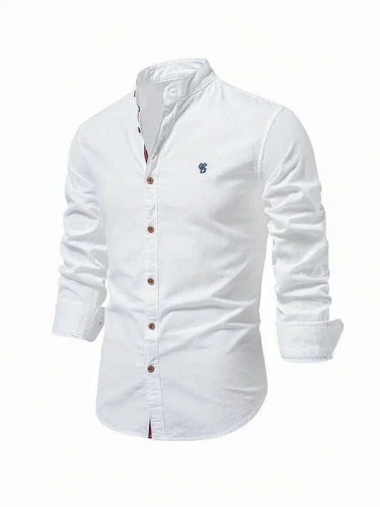 Band Collar Shirt for Men