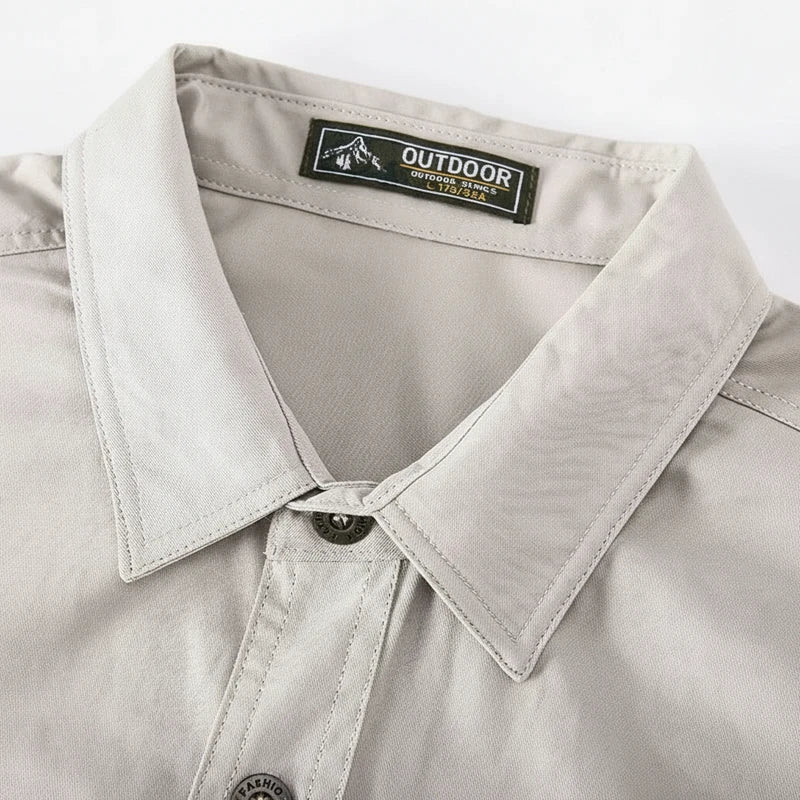 Button-Down Long Sleeve Shirt for Men