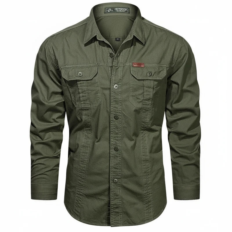 Button-Down Long Sleeve Shirt for Men