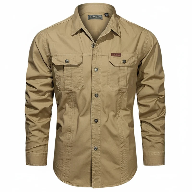 Button-Down Long Sleeve Shirt for Men