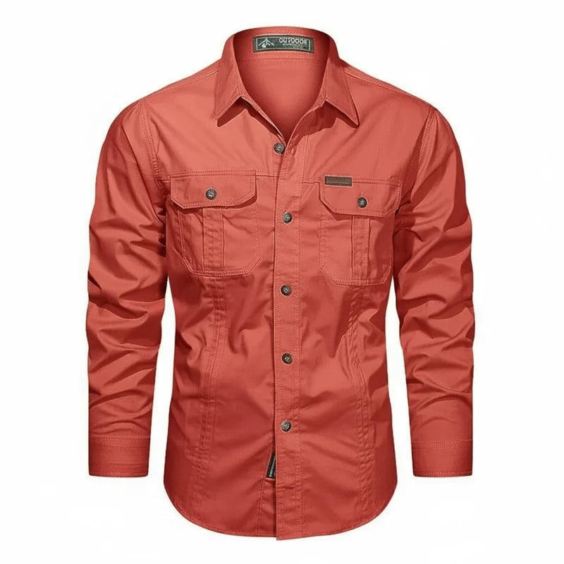 Button-Down Long Sleeve Shirt for Men