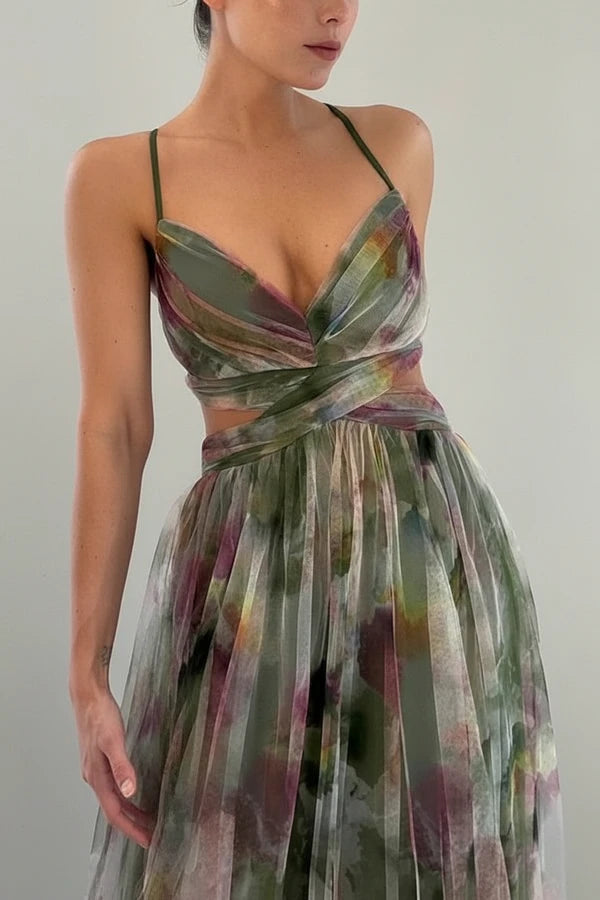 Floral A-Line Maxi Dress for Women