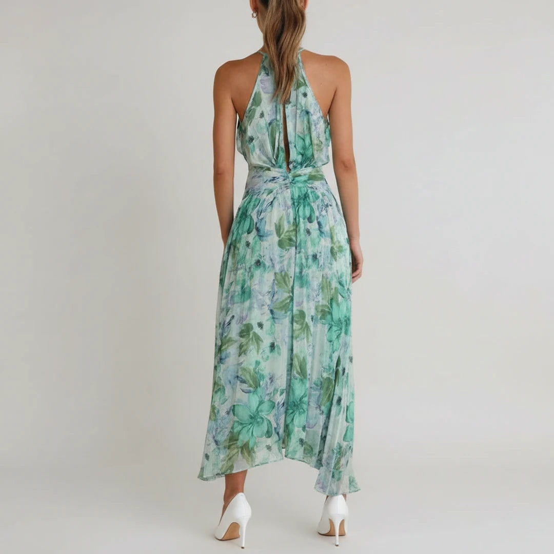 Floral A-Line Maxi Dress for Women
