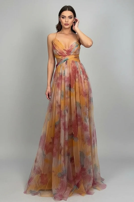 Floral A-Line Maxi Dress for Women