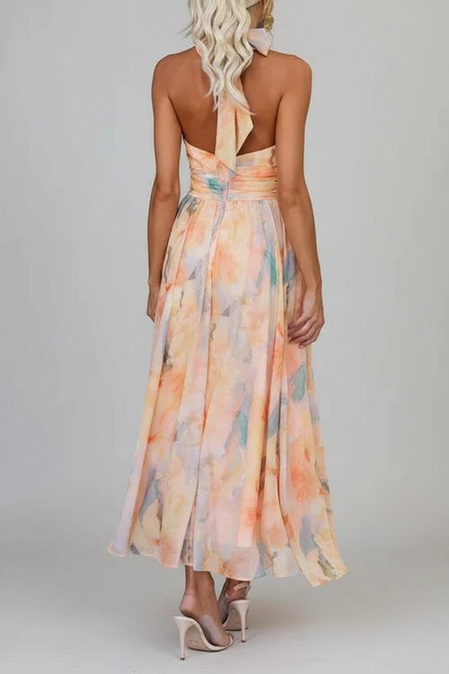Floral A-Line Maxi Dress for Women