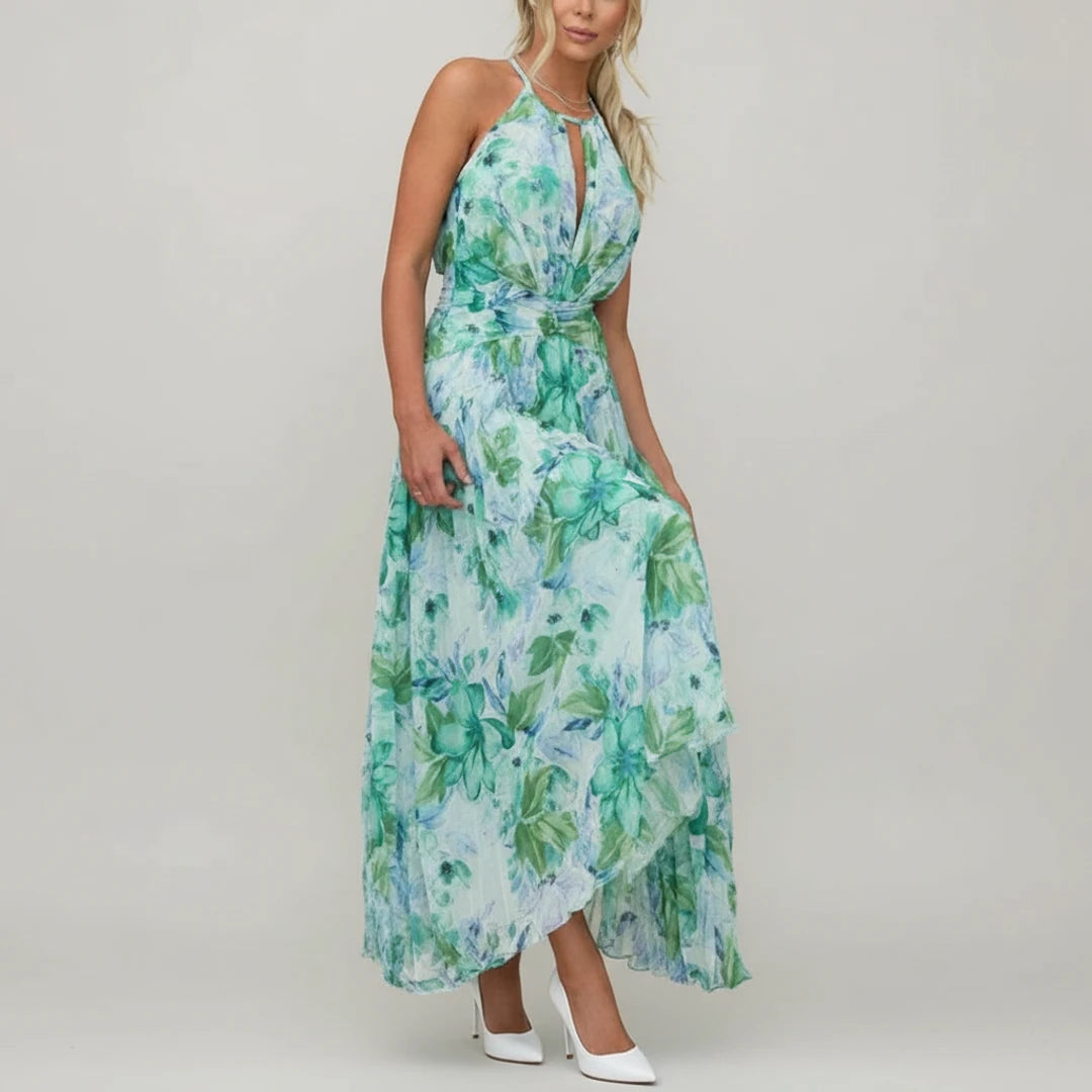 Floral A-Line Maxi Dress for Women