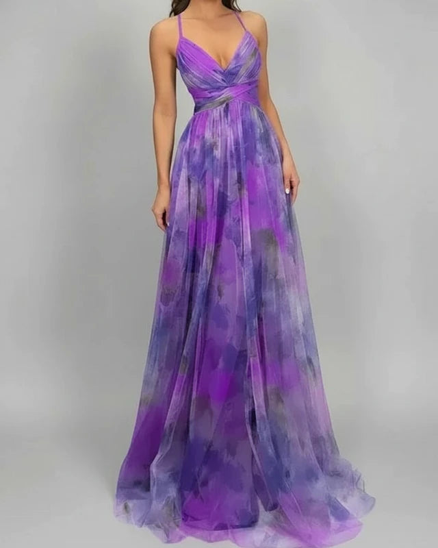 Floral A-Line Maxi Dress for Women