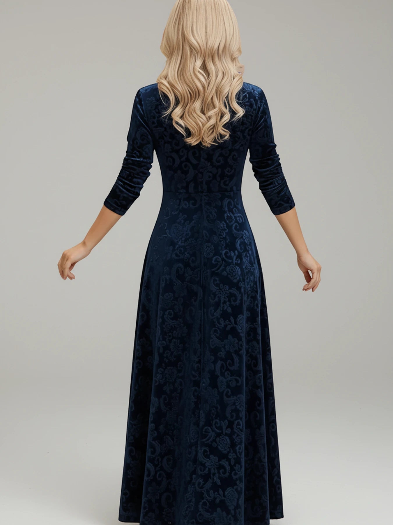 Floral A-Line Midi Dress for Women