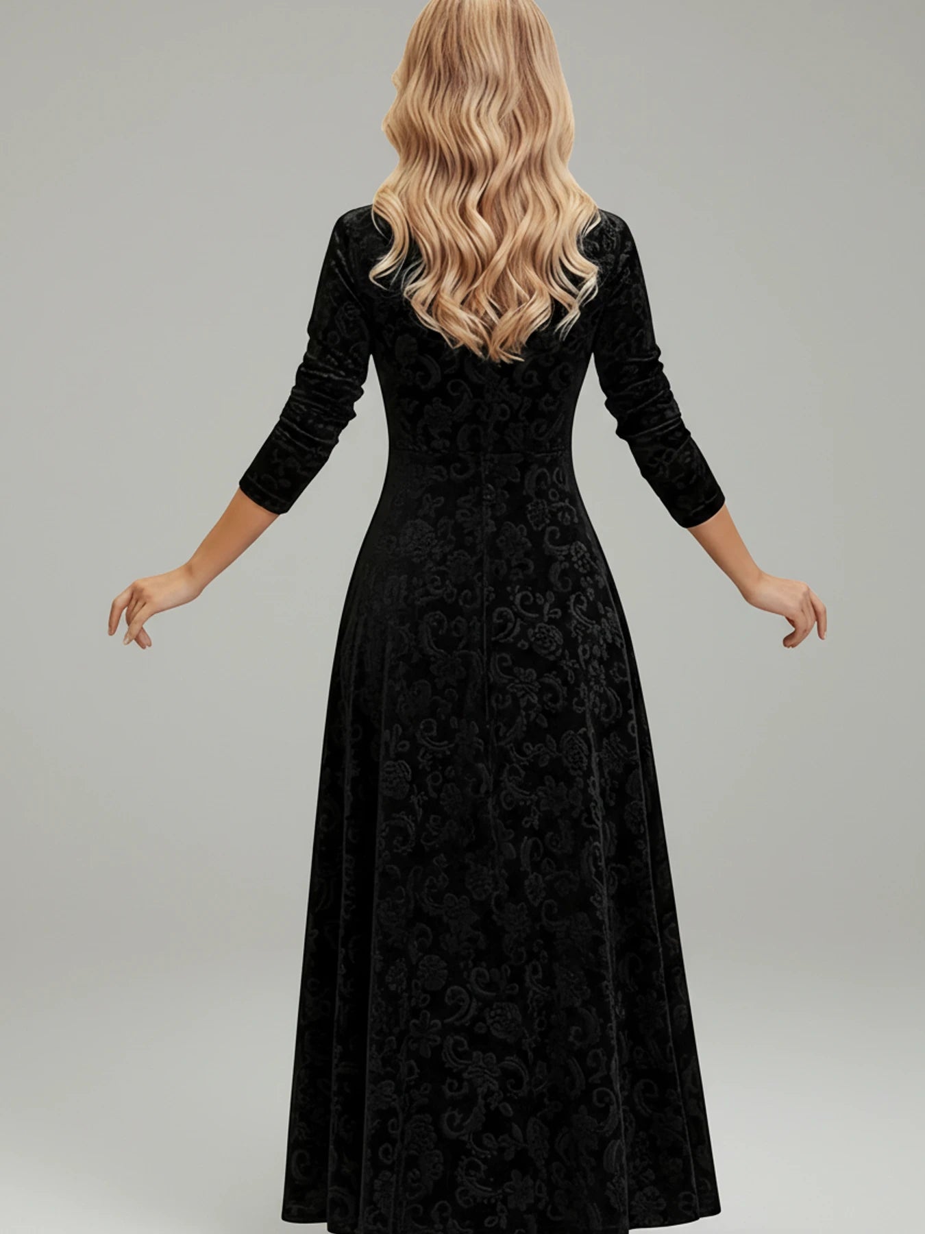 Floral A-Line Midi Dress for Women