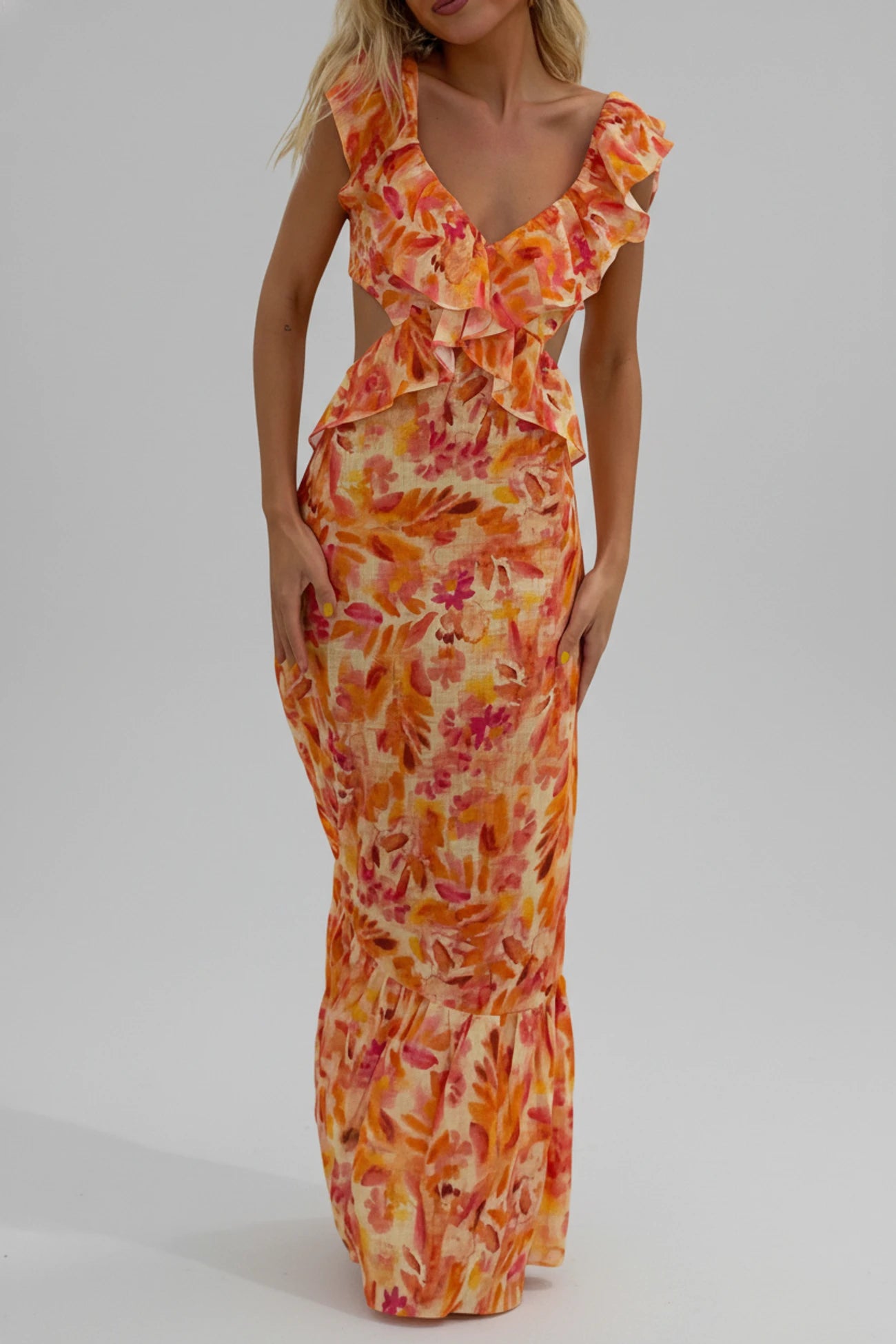 Floral Summer Maxi Dress for Women