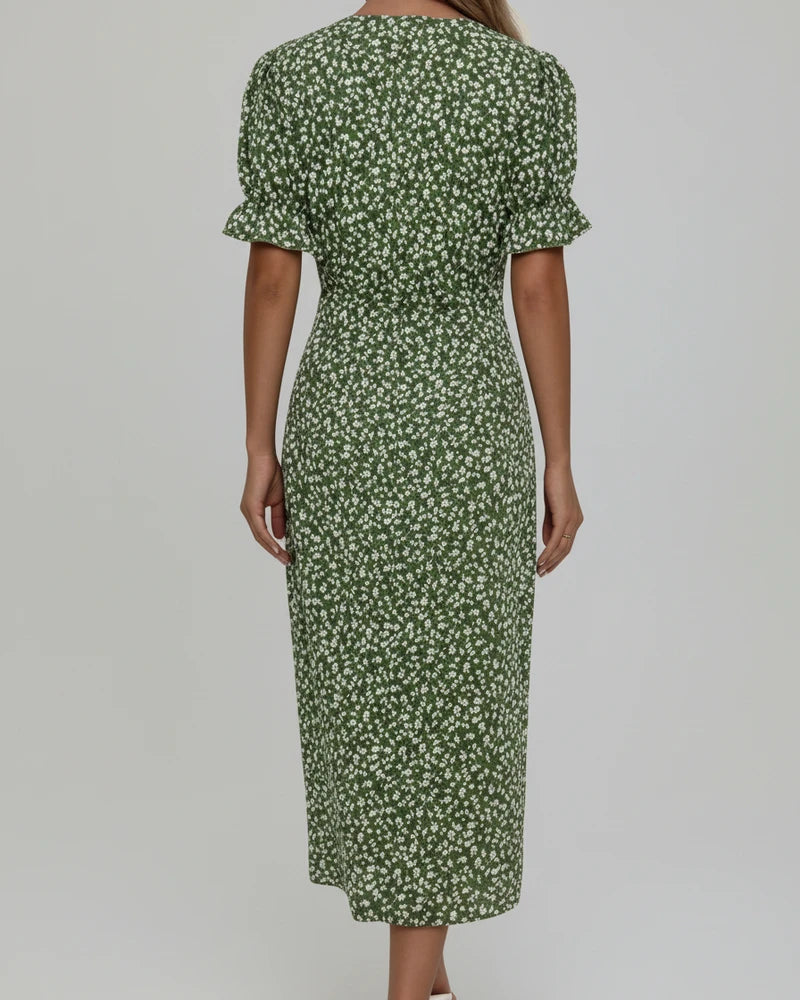 Lisa | Women's Floral Wrap Midi Dress
