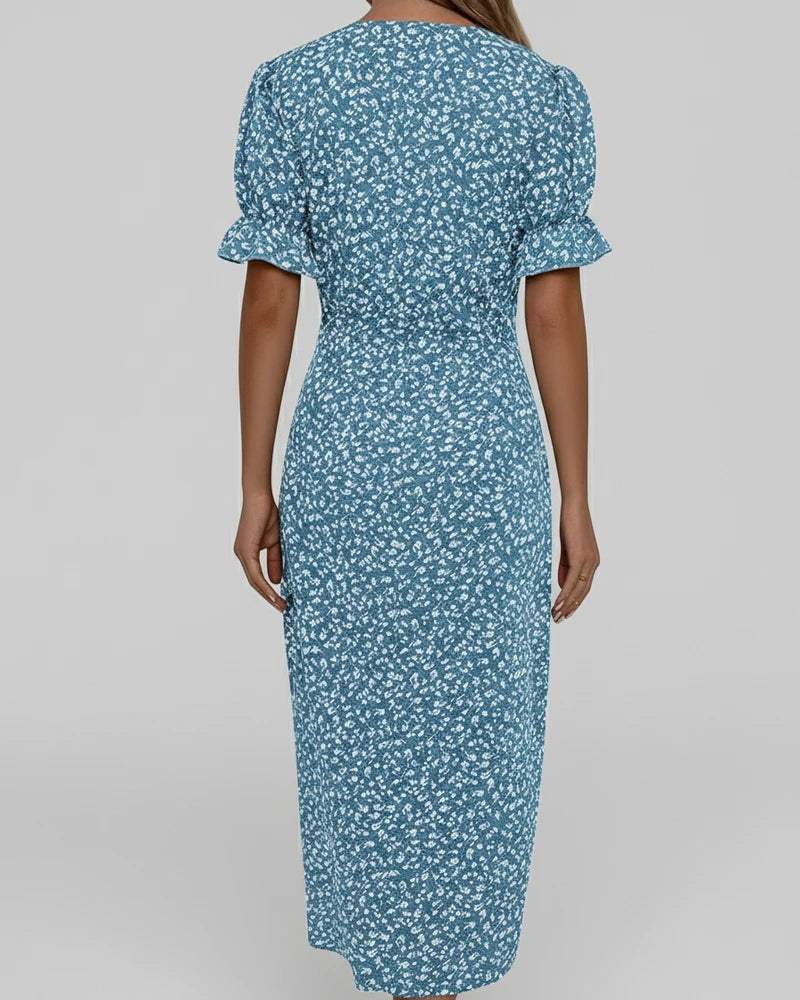 Lisa | Women's Floral Wrap Midi Dress