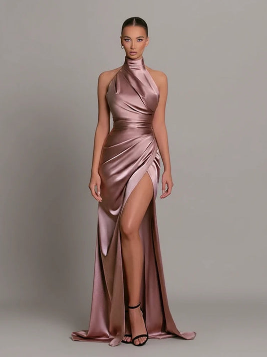 Halter Bodycon Maxi Dress for Women