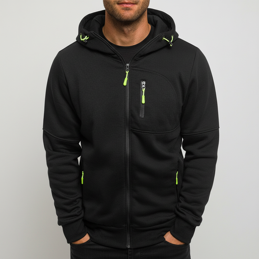 Hooded Zip-Up Casual Jacket for Men