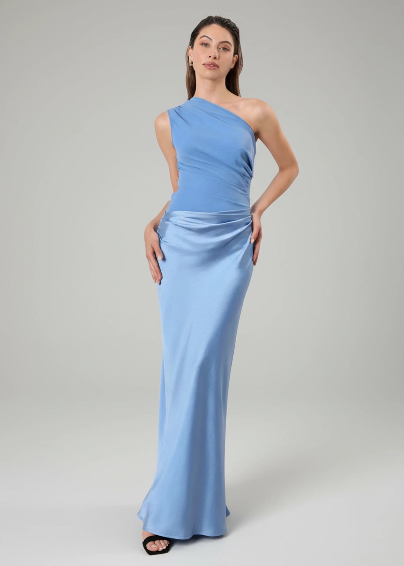 One Shoulder Evening Maxi Dress for Women